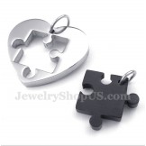 Titanium Gold Male and Female Symbols Couple's Pendant (One Pair)