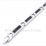Men's Titanium Black Cable Bracelet