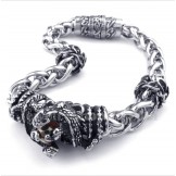 Men's Titanium Casted Red Diamond Bracelet