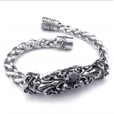 Men's Titanium Casted Black Diamond Bracelet