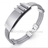 Men's Titanium Cable Bracelet