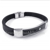 Men's Titanium Rubber Bracelet