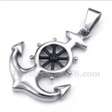 Men's Titanium Rudder Pendant with Free Chain