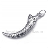 Men's Titanium Wolf Fang Pendant with Free Chain