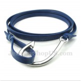 Men's Titanium Leather Bracelet