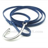 Men's Titanium Leather Bracelet