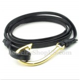 Men's Titanium Leather Bracelet