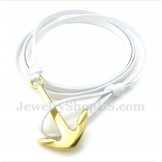 Men's Titanium Leather Bracelet