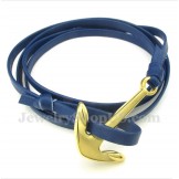 Men's Titanium Leather Bracelet