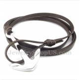 Men's Titanium Leather Bracelet