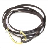 Men's Titanium Leather Bracelet