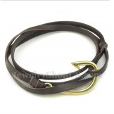 Men's Titanium Leather Bracelet