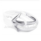 Men's Titanium Leather Anchor Bracelet