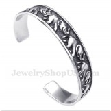 Men's Titanium Elephant Bracelet