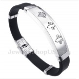Men's Titanium Rubber Bracelet