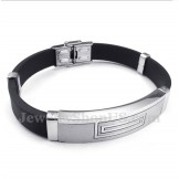 Men's Titanium Rubber Bracelet