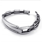 Men's Titanium Black Bracelet