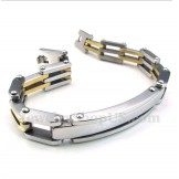 Men's Titanium Gold-plated Bracelet