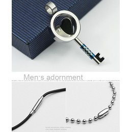 Heart Lock Titanium Pendant (New Style)