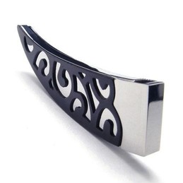 Mens Black Lance Pure Titanium Necklace Pendant 6588