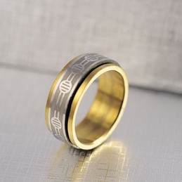 Titanium Gold Ring