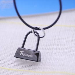 Mens Black Titanium Cross necklaces