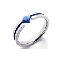 Titanium Tension Set Rings