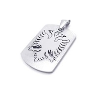 Titanium Dog Tag Pendants