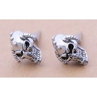 Skull Earrings, Skull Titanium Earrings, Titanium Earrings, Skull Jewelry